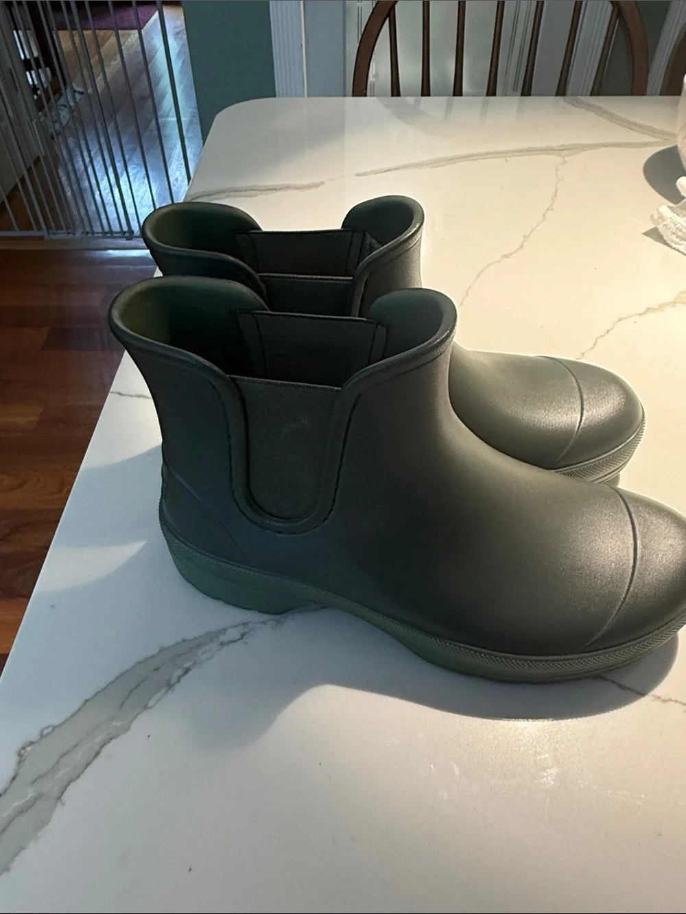 Dansko Women's Matte Dark Green Waterproof Ankle Rain Boots